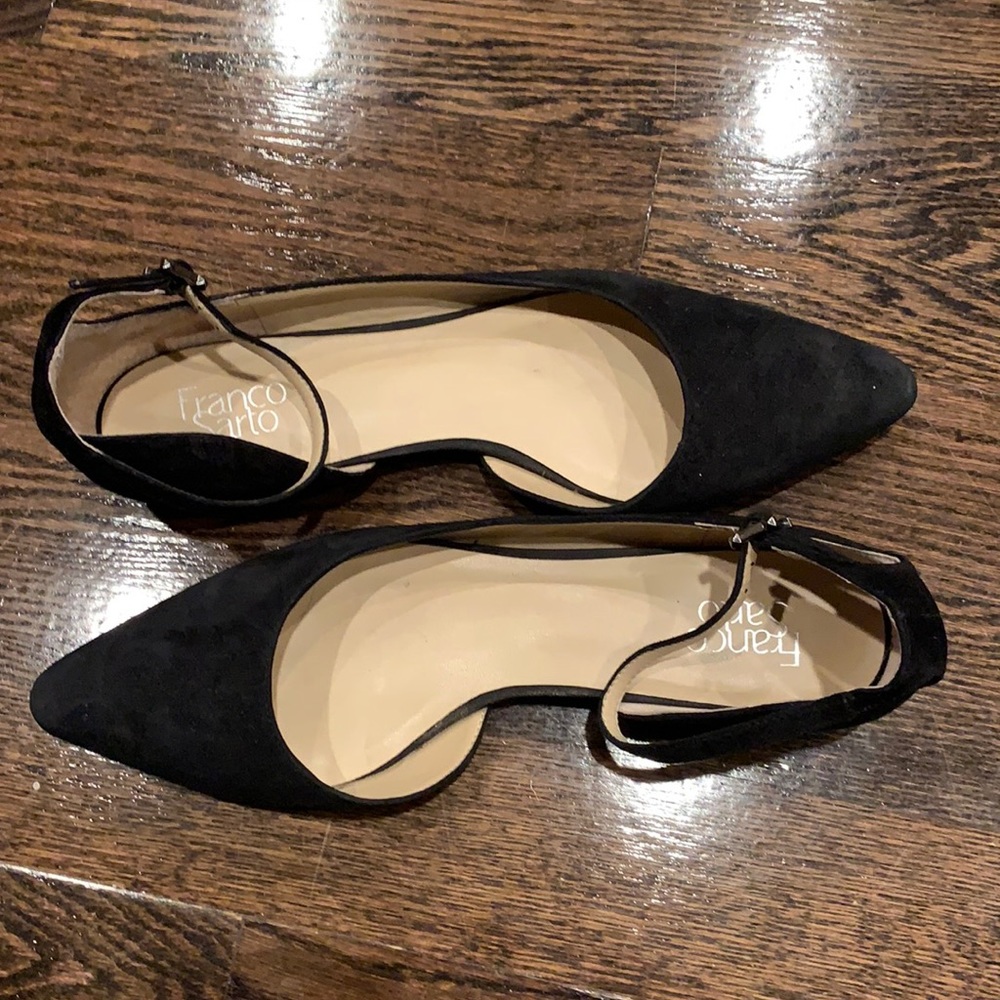 Franco Sarto Pointed-Toe Suede Flats size 12